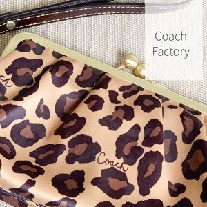 Coach Factory Wristlet Leopard Animal Print